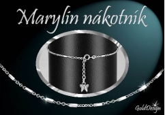 Marylin - nákotník rhodium